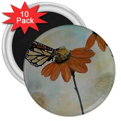 Monarch 3  Button Magnet (10 Pack) by rokinronda