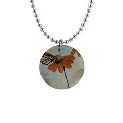 Monarch Button Necklace