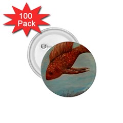 Gold Fish 1 75  Button (100 Pack)