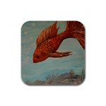 Gold Fish Drink Coasters 4 Pack (Square) Front