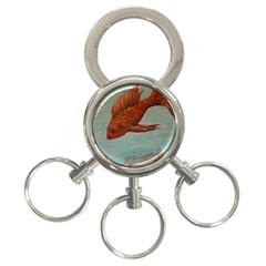 Gold Fish 3-ring Key Chain by rokinronda