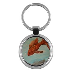 Gold Fish Key Chain (round) by rokinronda