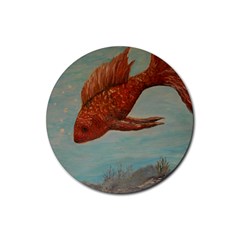 Gold Fish Drink Coaster (round)