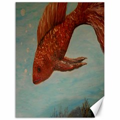 Gold Fish Canvas 12  X 16  (unframed)