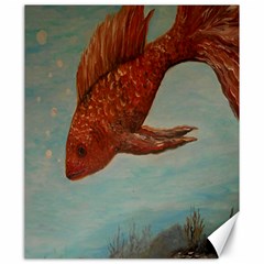 Gold Fish Canvas 20  X 24  (unframed)