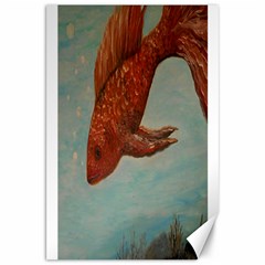 Gold Fish Canvas 20  X 30  (unframed)