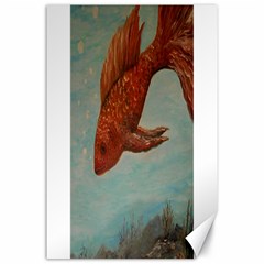 Gold Fish Canvas 24  X 36  (unframed)