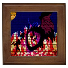 My Dragon Framed Ceramic Tile by Rbrendes