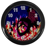 My Dragon Wall Clock (Black) Front