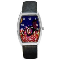 My Dragon Tonneau Leather Watch