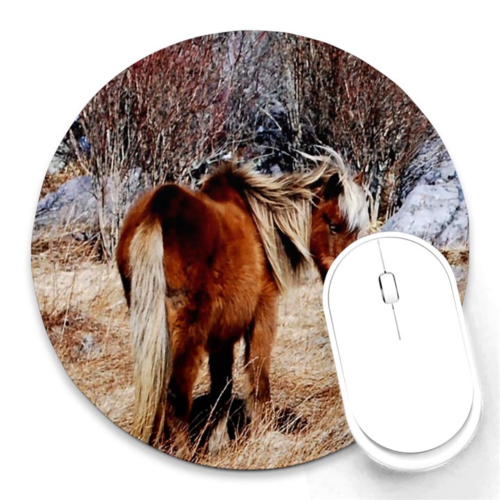 Pretty Pony 8  Mouse Pad (Round)