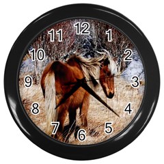 Pretty Pony Wall Clock (black) by Rbrendes