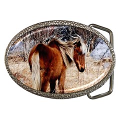 Pretty Pony Belt Buckle (oval)