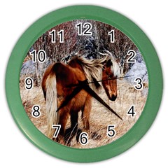 Pretty Pony Wall Clock (color) by Rbrendes