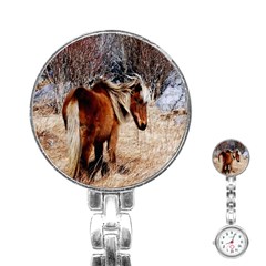 Pretty Pony Stainless Steel Nurses Watch by Rbrendes