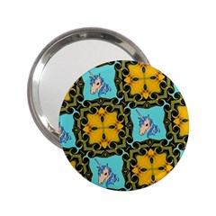 Orange Unicorn Handbag Mirror (2 25 )