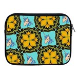 Orange Unicorn Apple iPad Zippered Sleeve Front