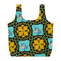 Orange Unicorn Reusable Bag (l)