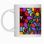 Bright Colors White Coffee Mug Left