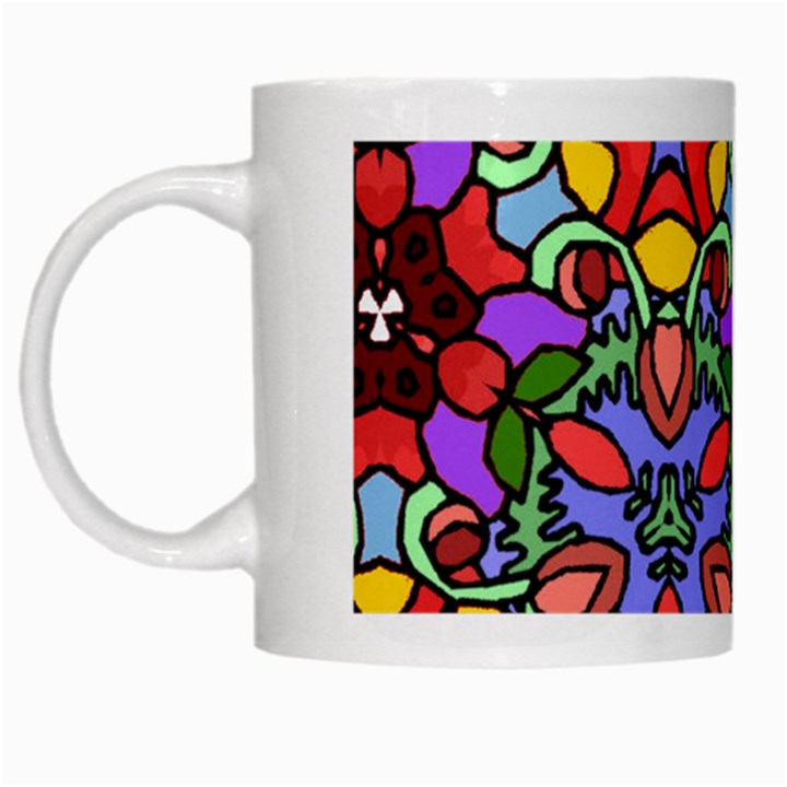 Bright Colors White Coffee Mug