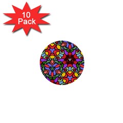 Bright Colors 1  Mini Button (10 Pack)