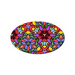 Bright Colors Sticker (oval)