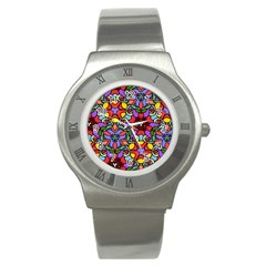 Bright Colors Stainless Steel Watch (slim)