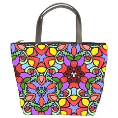 Bright Colors Bucket Handbag