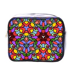 Bright Colors Mini Travel Toiletry Bag (one Side)