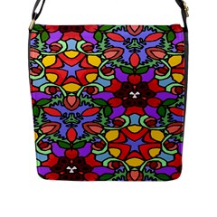 Bright Colors Flap Closure Messenger Bag (large)