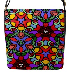 Bright Colors Flap Closure Messenger Bag (small) by Rbrendes