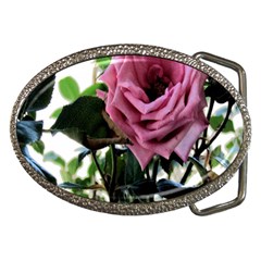 Rose Belt Buckle (oval)