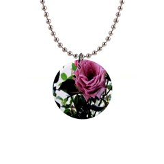 Rose Button Necklace