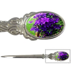 Purple Flowers Letter Opener