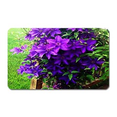 Purple Flowers Magnet (rectangular) by Rbrendes