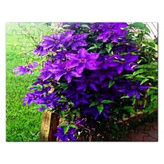 Purple Flowers Jigsaw Puzzle (rectangle)