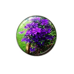 Purple Flowers Golf Ball Marker 10 Pack (for Hat Clip) by Rbrendes