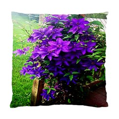 Purple Flowers Cushion Case (two Sided)  by Rbrendes