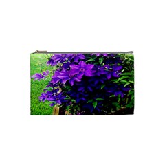 Purple Flowers Cosmetic Bag (small)