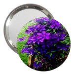 Purple Flowers 3  Handbag Mirror Front