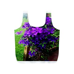 Purple Flowers Reusable Bag (s) by Rbrendes