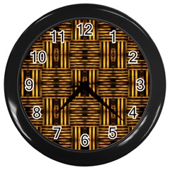 Bamboo Wall Clock (black)