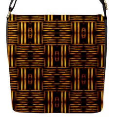 Bamboo Flap Closure Messenger Bag (small) by Rbrendes