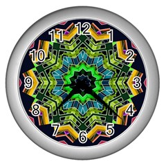 Big Burst Wall Clock (silver) by Rbrendes