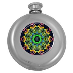 Big Burst Hip Flask (round)