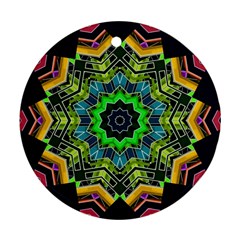 Big Burst Round Ornament (two Sides)