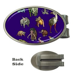 Dino Family 1 Money Clip (oval) by Rbrendes