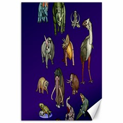 Dino Family 1 Canvas 12  X 18  (unframed) by Rbrendes