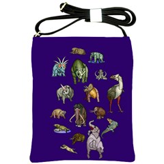 Dino Family 1 Shoulder Sling Bag by Rbrendes