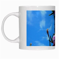 Pink Flower White Coffee Mug